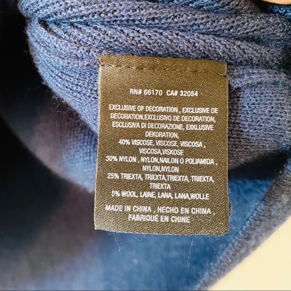 Anthropologie Moth Embellished Jewel Sweater Blue petite small - Picture 12 of 12